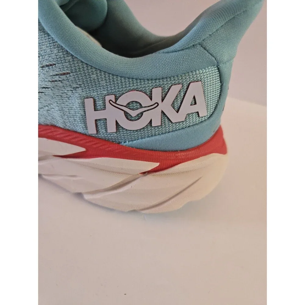Hoka One One Clifton 8 Women's Size 6.5 B Aquarelle Blue Running Shoes 1119394-A